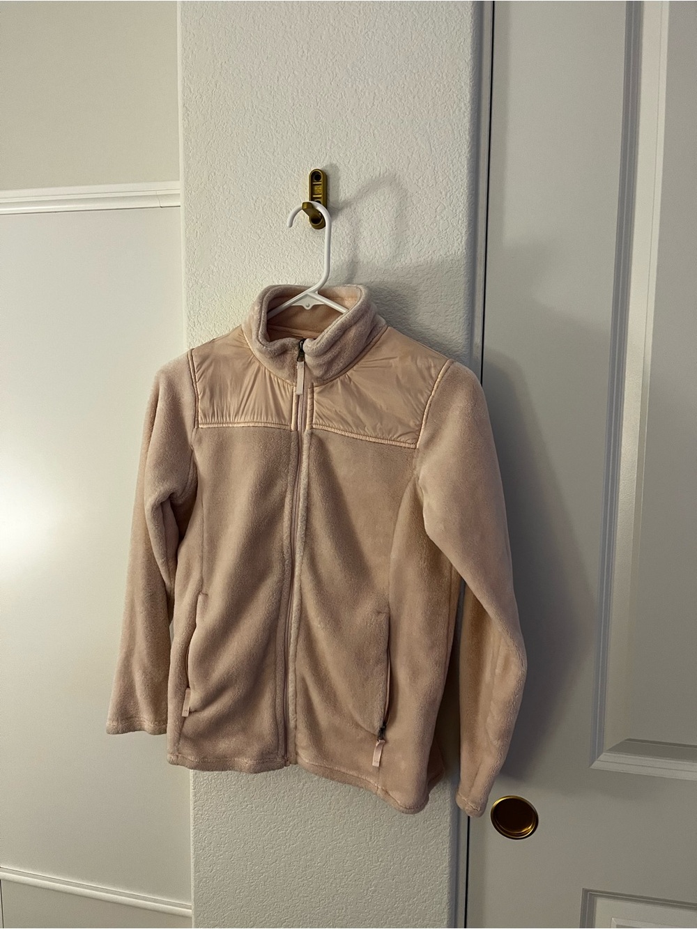 32 Degrees Kids' Light Pink Puffer-Panel Fleece Jacket